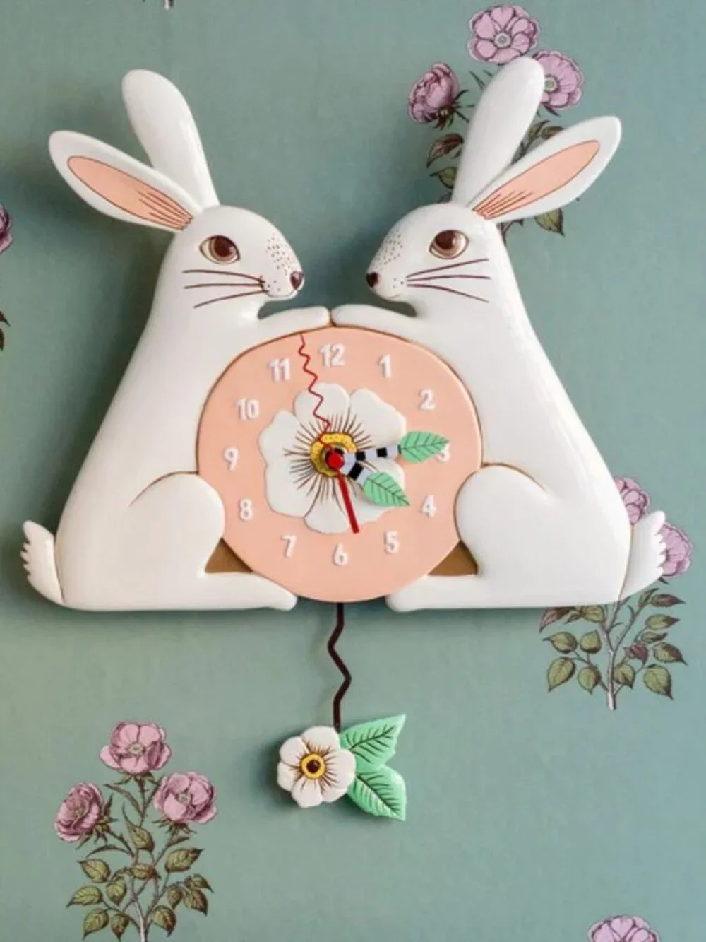 Allen Design Garden Whisperer Bunny Clock.